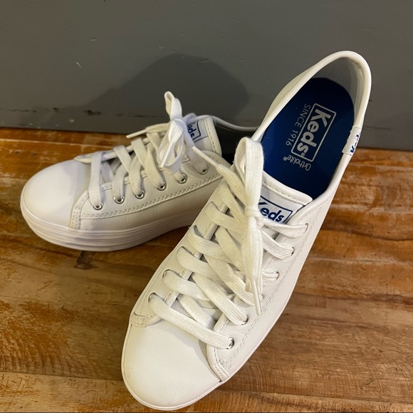 Keds Triple Kick platform sneaker in white - Picture 2 of 10